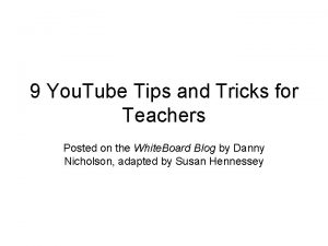 9 You Tube Tips and Tricks for Teachers