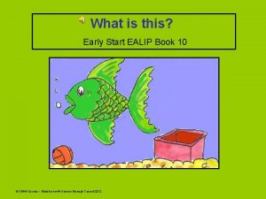 What is this Early Start EALIP Book 10