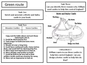 Green route Task Three Can you identify three