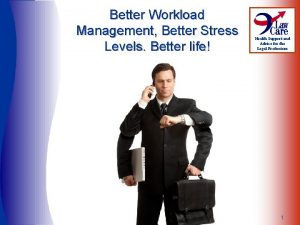 Better Workload Management Better Stress Levels Better life