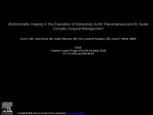 Multimodality Imaging in the Evaluation of Ascending Aortic