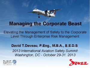 Managing the Corporate Beast Elevating the Management of