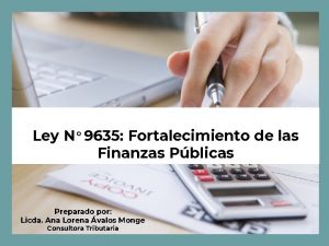 Ley N 9635 Fortalecimiento de las Finanzas Pblicas