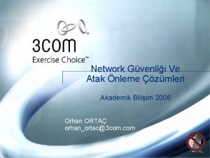 Network Gvenlii Ve Atak nleme zmleri Akademik Biliim