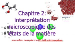 Chapitre 2 interprtation microscopique des tats de la