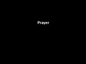 Prayer A personal prayer time is when you