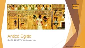 www jessicacenciarelli it VIDEO Antico Egitto LE ANTICHE