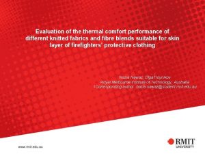 Evaluation of thermal comfort performance of different knitted