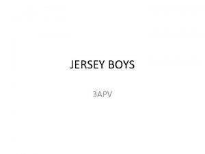 JERSEY BOYS 3 APV JERSEY BOYS CAST 1