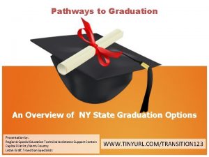 Pathways to Graduation An Overview of NY State