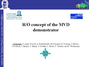 RO concept of the MVD demonstrator C Schrader