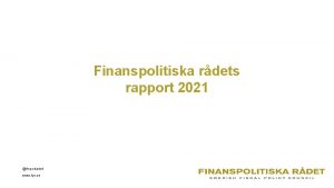 Finanspolitiska rdets rapport 2021 finpolradet www fpr se