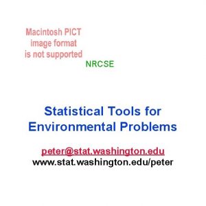 NRCSE Statistical Tools for Environmental Problems peterstat washington