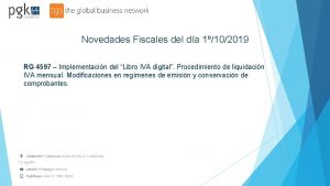 Novedades Fiscales del da 1102019 RG 4597 Implementacin