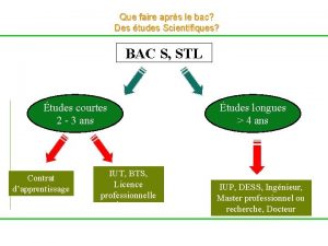 Que faire aprs le bac Des tudes Scientifiques