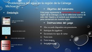 Problemtica del agua en la regin de la