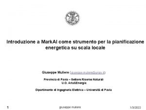 Introduzione a Mark Al come strumento per la