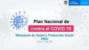 Plan Nacional de Vacunacin contra el COVID19 Ministerio