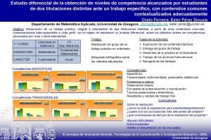 Estudio diferencial de la obtencin de niveles de