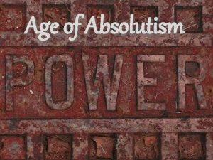 Age of Absolutism Terms to Understand Divine Right