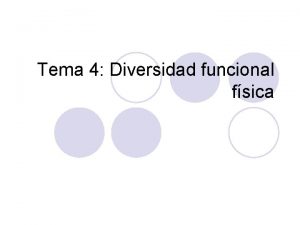 Tema 4 Diversidad funcional fsica Evolucin concepto discapacidad