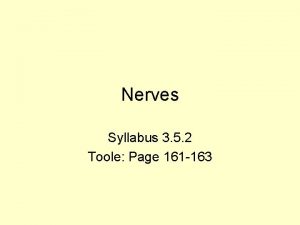 Nerves Syllabus 3 5 2 Toole Page 161