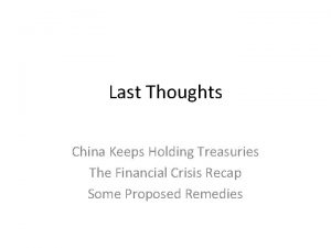 Last Thoughts China Keeps Holding Treasuries The Financial
