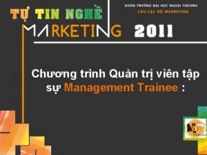 Chng trnh Qun tr vin tp s Management