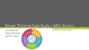 Design Thinking Case Study MCC Alumni Lisa Stepanek