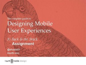 The Complete Guide to Designing Mobile User Experiences