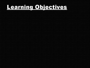 Learning Objectives Learning Objectives v Overview of Mest