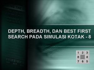 DEPTH BREADTH DAN BEST FIRST SEARCH PADA SIMULASI