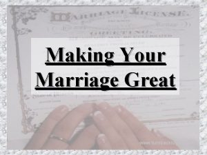 Making Your Marriage Great www turnbacktogod com www