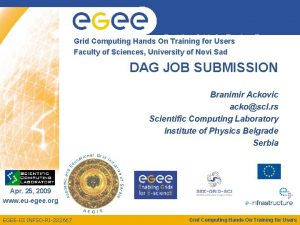 Enabling Grids for Escienc E Grid Computing Hands