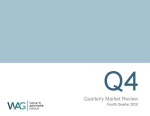 Q 4 Quarterly Market Review Fourth Quarter 2020