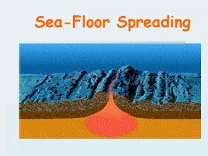 SeaFloor Spreading a device that bounces sound waves