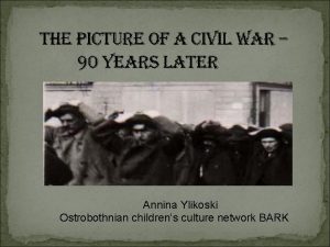 Annina Ylikoski Ostrobothnian childrens culture network BARK The