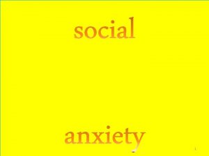 1 DSMIVTR Social phobia social anxiety disorder Show