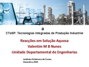 Qumic a CTe SP Tecnologias Integradas de Produo