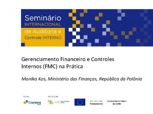 Gerenciamento Financeiro e Controles Internos FMC na Prtica