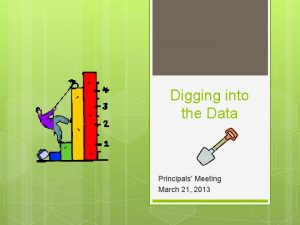 Digging into the Data Principals Meeting March 21