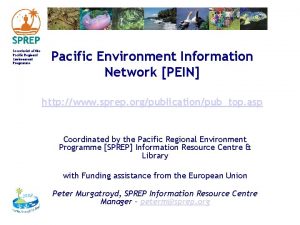 Secretariat of the Pacific Regional Environment Programme Pacific