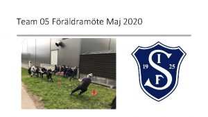 Team 05 Frldramte Maj 2020 Summering Ssongen 1920