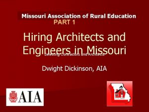 Missouri Association of Rural Education PART 1 Hiring