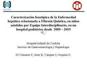 Caracterizacin fenotpica de la Enfermedad heptica relacionada a