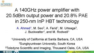 A 140 GHz power amplifier with 20 5