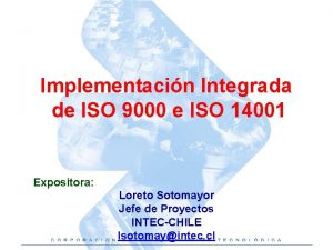 Implementacin Integrada de ISO 9000 e ISO 14001