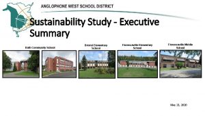 Sustainability Study Executive Summary Bath Community School Bristol