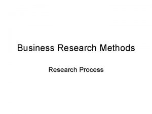 Business Research Methods Research Process Definition Business research