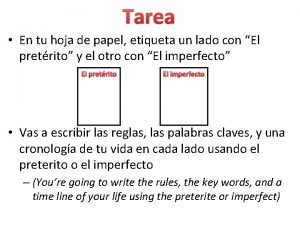 Tarea En tu hoja de papel etiqueta un